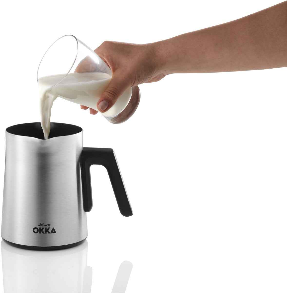Arzum OKKA Rich Moka Koffiepot OK0027-0500 | RVS/Zwart - Moka- en Espressopot - 7 functies - 1350W