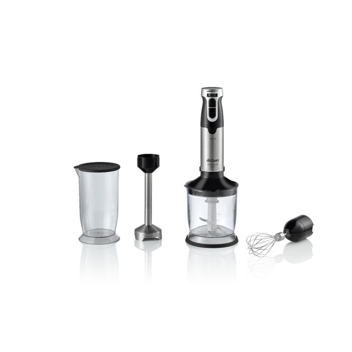 Arzum Chefblend Maxi Staafmixer Set - 1000W - Traploze Snelheidsinstelling - Maatbeker - Mixbeker - Zwart - RVS