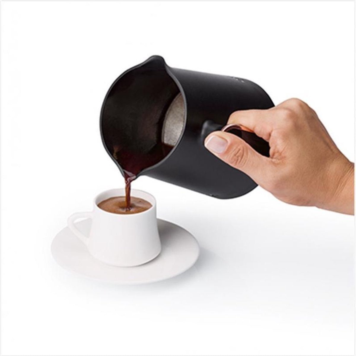 Arzum OKKA Minio - Turkse Koffiemachine - Zwart/Chroom - Dubbelzijdige Koffiepot - 4 Kopjes - 480W – productafbeelding 2