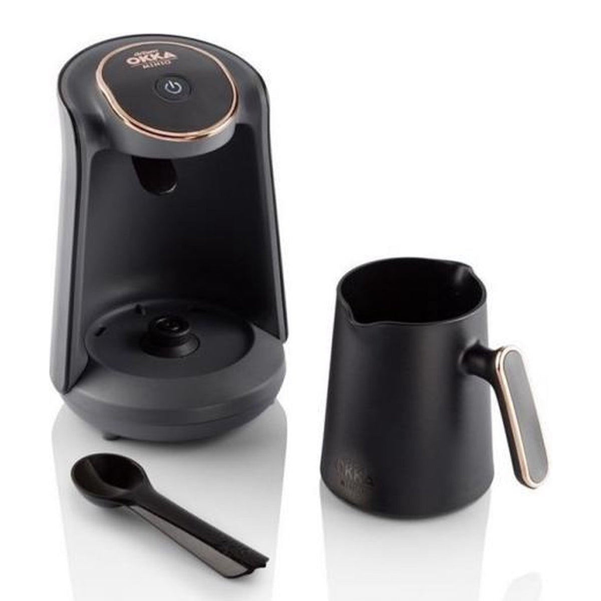 Arzum OKKA Minio - Turkse Koffiemachine - Zwart/Koper - Dubbelzijdige Koffiepot - 4 Kopjes - 480W – productafbeelding 2