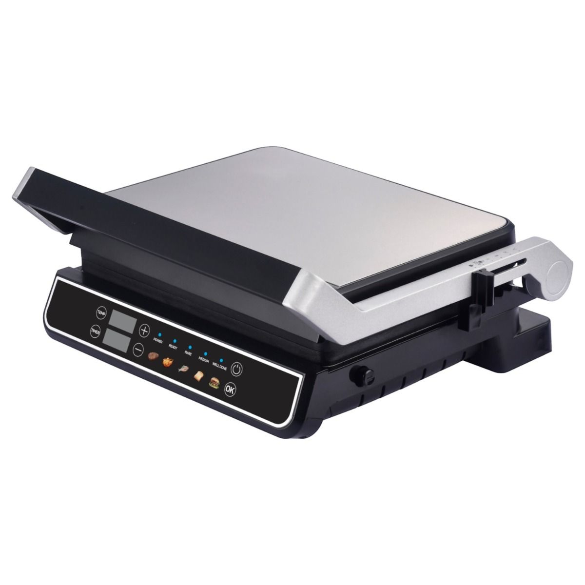 Arzum Panini Digi Grill & Sandwichmaker - Inox - Zilver - 2000W