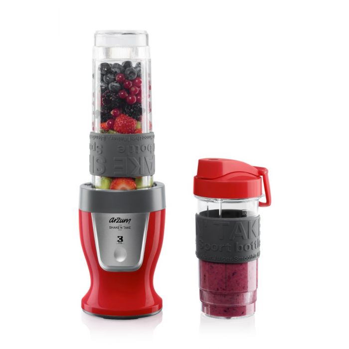Arzum Shake'n Take Blender - Rood - Mini Blender - 300W