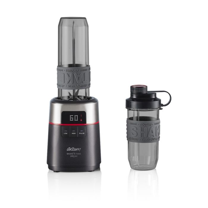 Arzum Shake 'n Take Dream Blender - Zwart - Mini blender - 500W - 2 Drinkflessen