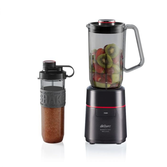 Arzum Shake 'n Take Neo Maxi Blender - Zwart - 500W - 1000ML kan - 570ML drinkfles