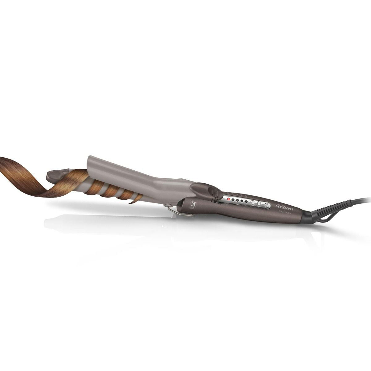 Arzum Vanessa AR5022 Ceramic Curling Iron – Fast &amp; Gentle Styling in Beige - 50W