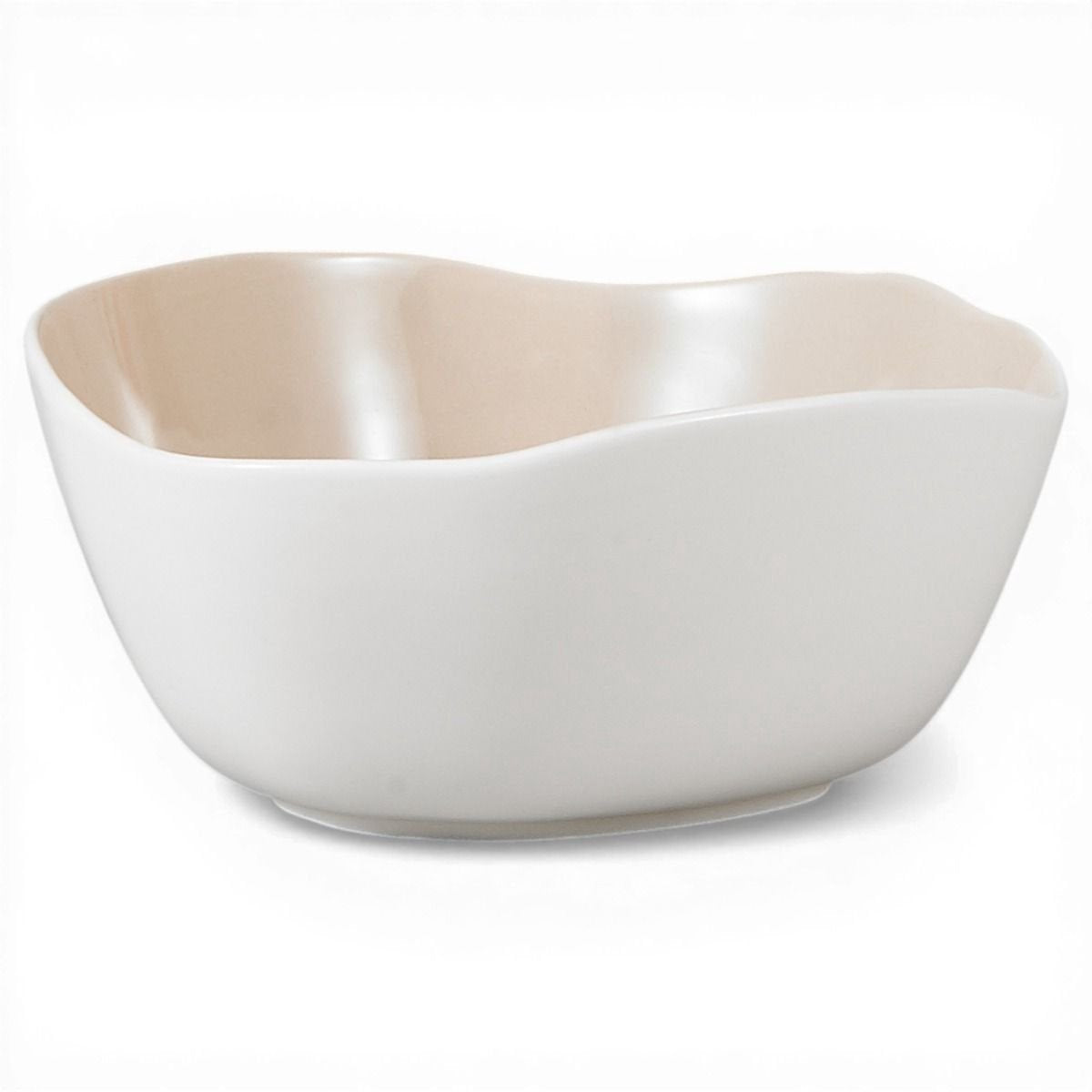 Bricard Bonnes - Porseleinen Serviesset Set - Dinner Set - 27-delig - 6-Persoons - Wit/Taupe - Japandi