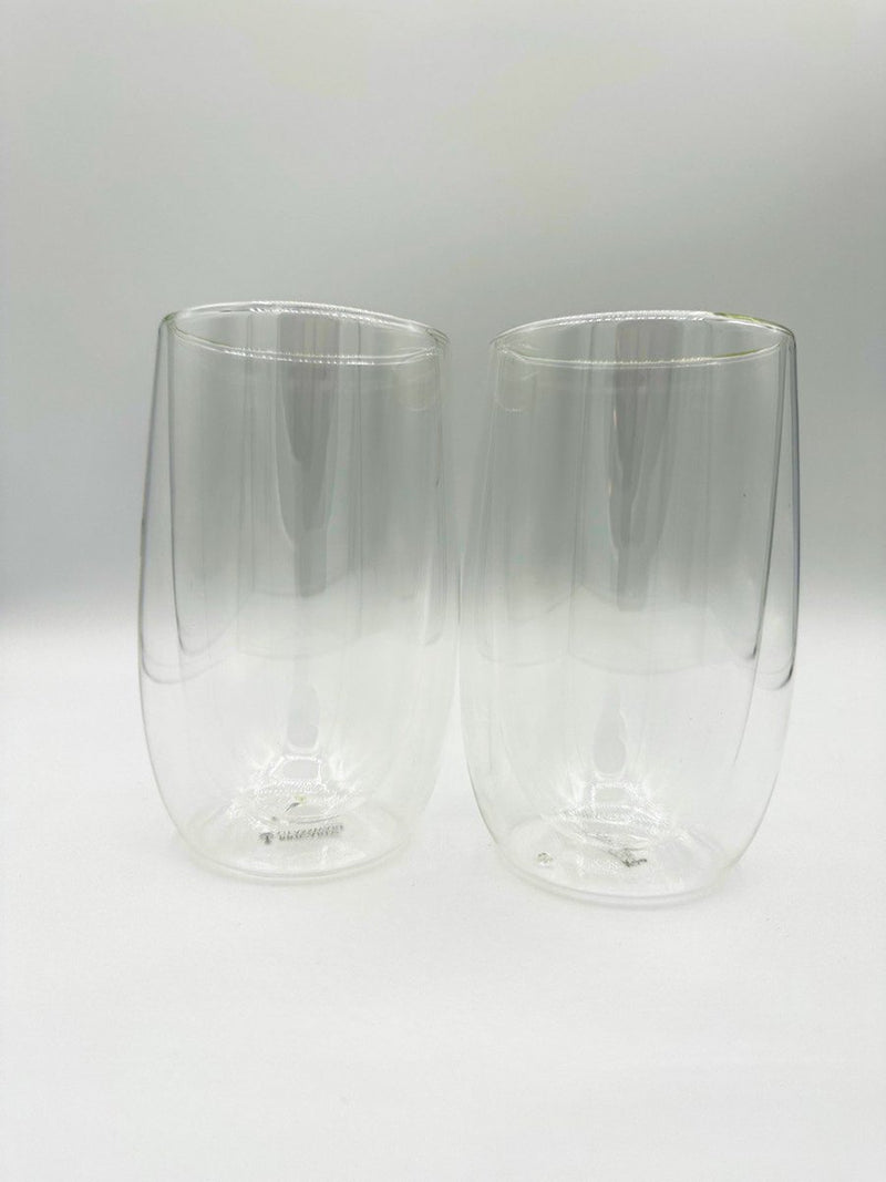 Bricard Glassware Double Walled Glasses - 2 Pieces - 400ml - Coffee Glasses - Latte Macchiato Glasses