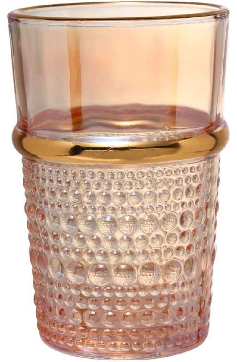 Bricard Haza Glazenset - Amber Goud - 12-delig - 200ml - Marokkaanse Theeglazen