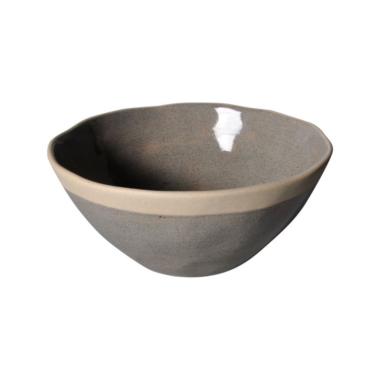 Bricard Albi - Porseleinen Serviesset Set - Dinner Set– 25-delig – 6 Persoons – Donkergrijs