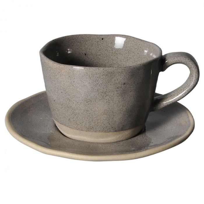 Bricard Albi Espressoset - 12-delig - Keramiek - 100ml - Donkergrijs