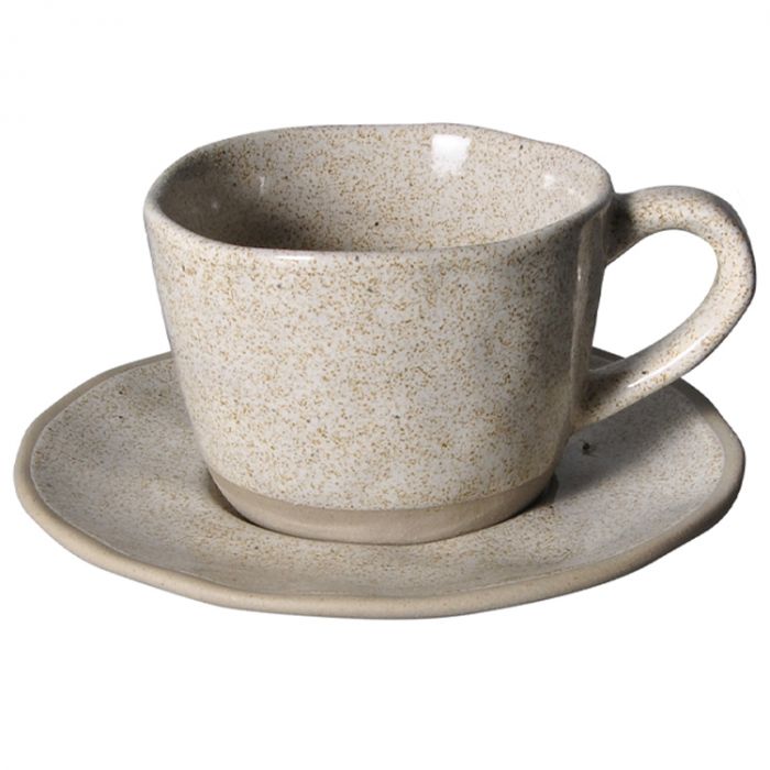 Bricard Albi Espressoset - 12-delig - Keramiek - 100ml - Lichtgrijs