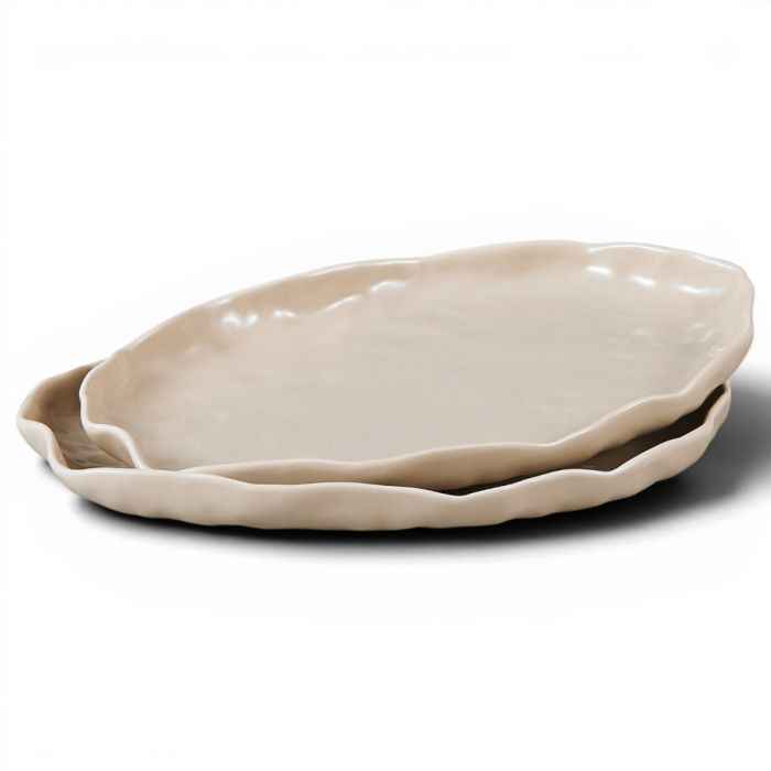 Bricard Angles - Schalen Set - 2-delig - 24,3x14,6x2cm - Taupe