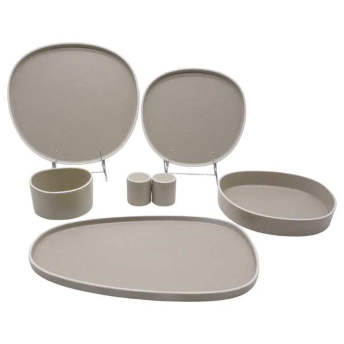 Bricard Croix - Porseleinen Serviesset - 27-delig - 6-Persoons - Beige - Dinner Set