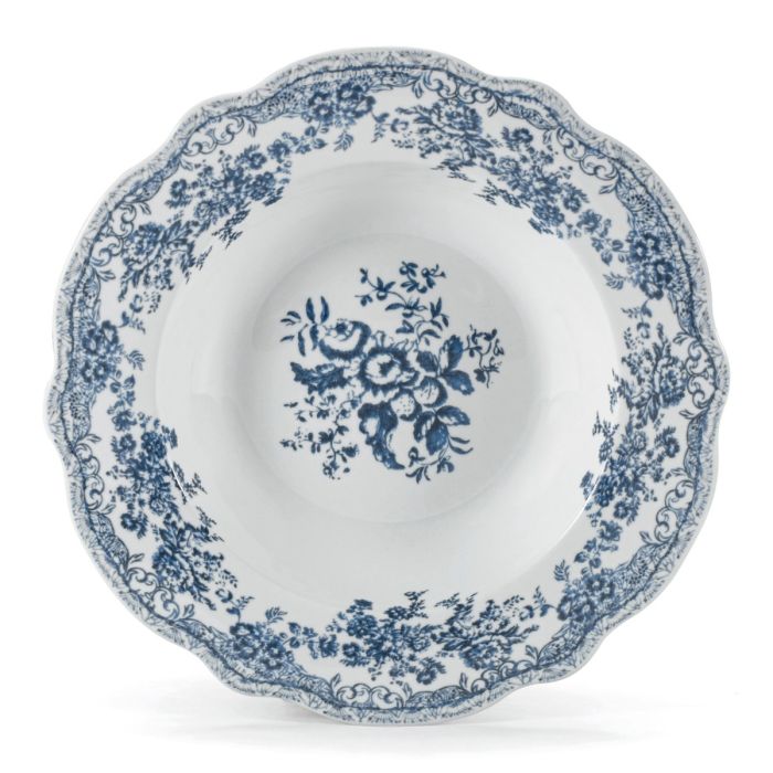Bricard Fleury - Vintage Serviesset - 25-delig - 6-Persoons - Blauw - Dinner Set - Porselein