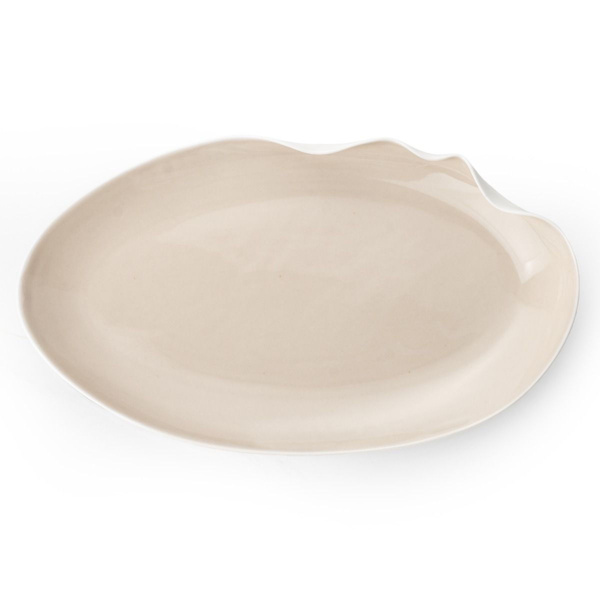 Bricard Miramas - Porseleinen Serviesset Set - Dinner Set - 25-delig - 6-Persoons - Wit/Taupe