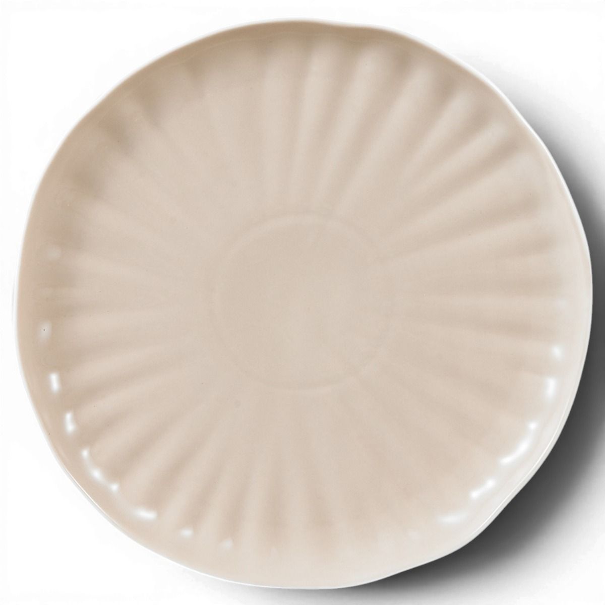 Bricard Remy - Porseleinen Serviesset Set - Dinner Set - 27-delig - 6-Persoons - Wit/Taupe
