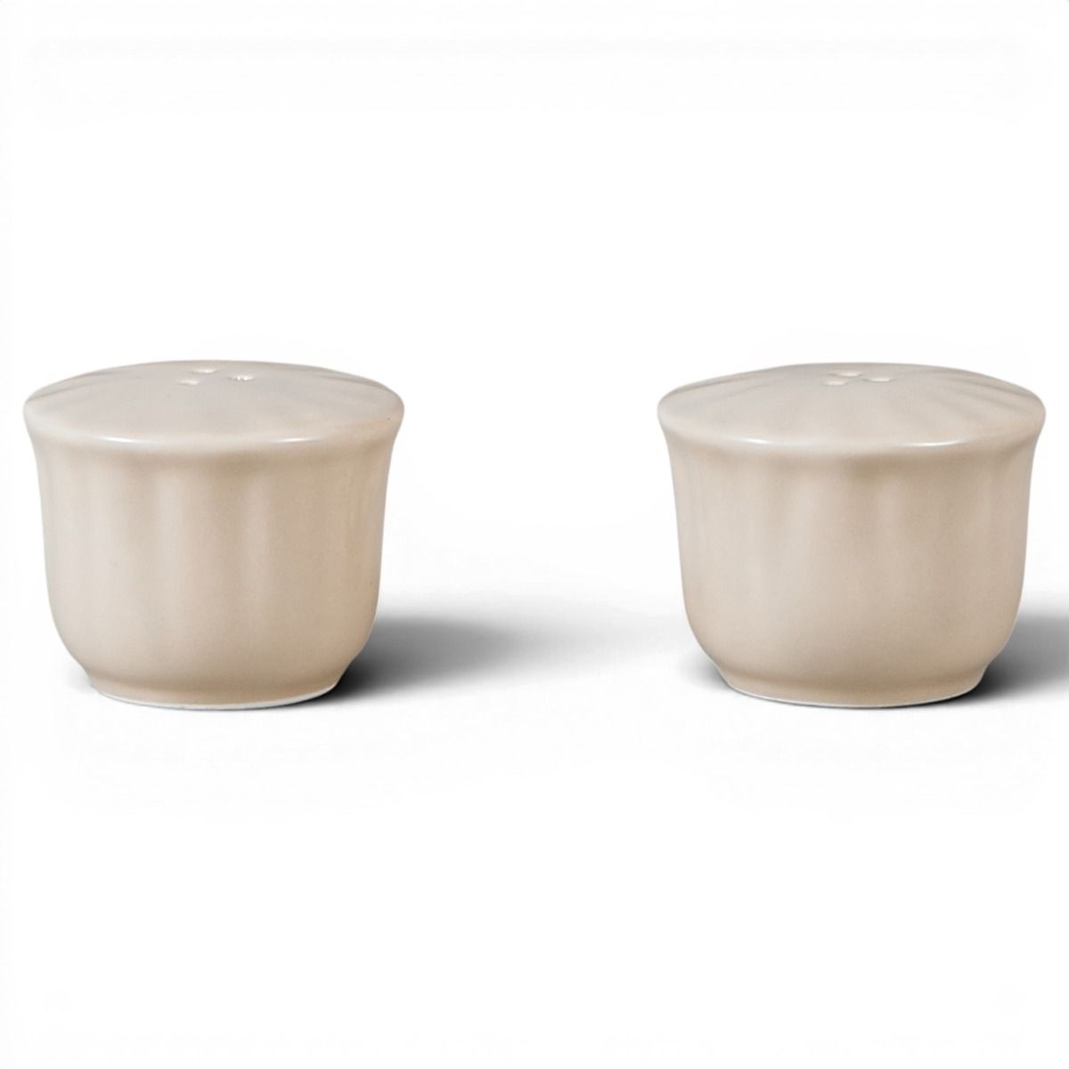 Bricard Remy - Porseleinen Serviesset Set - Dinner Set - 27-delig - 6-Persoons - Wit/Taupe