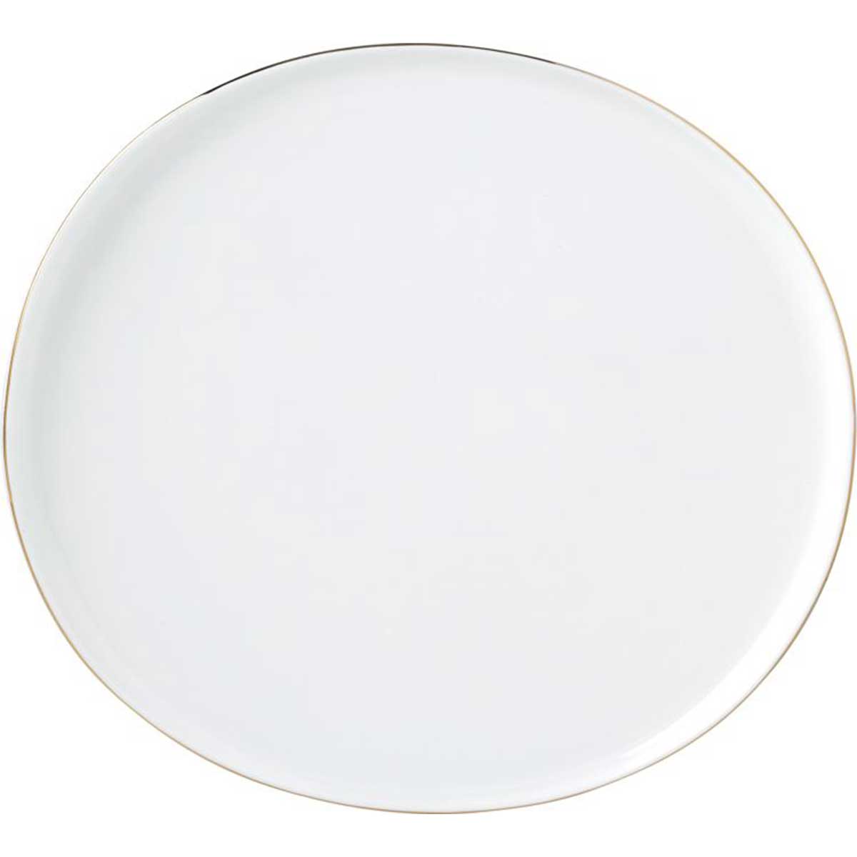 Bricard Rodez - Porseleinen Serviesset Set - Dinner Set - 27-delig - 6-Persoons - Wit/Goud