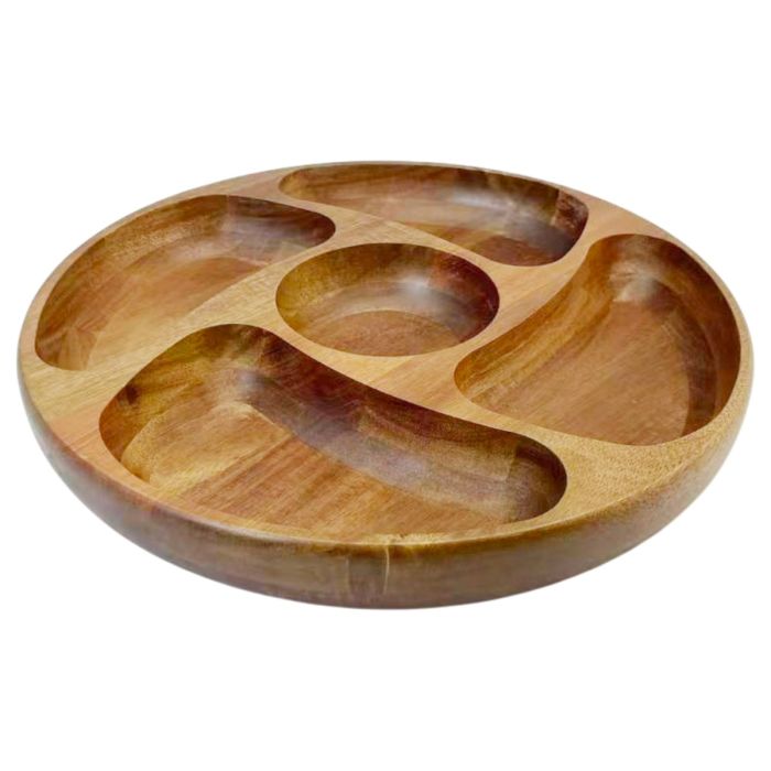 Bricard Schaal - Ø31,5 x 4 cm - Acacia Hout - Tapasschaal