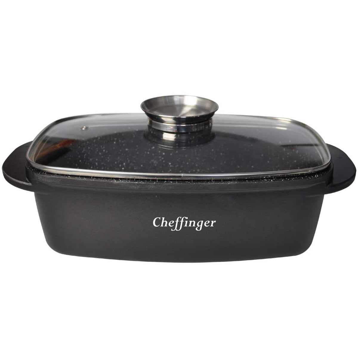 Cheffinger Roasting Pan with Lid - 32cm - Black - Induction - Roasting Pan