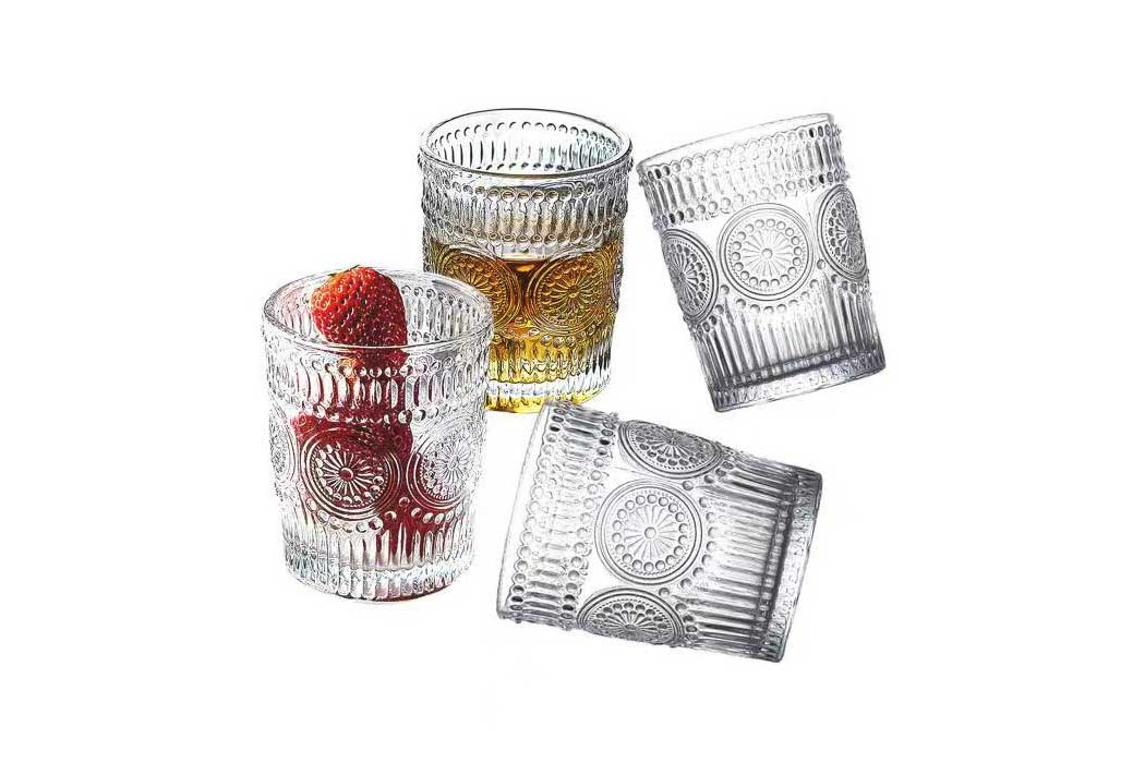 Cheffinger Drinkglazen - Set van 4 - Waterglazen - 270ml - Sapglazen - TEKZEN