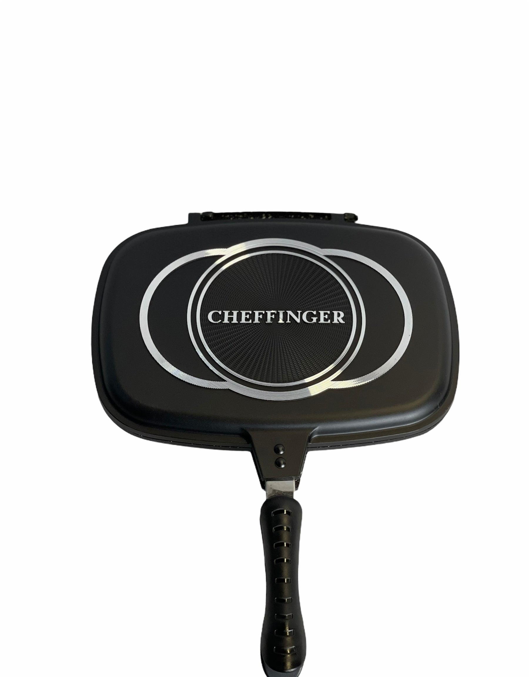 Cheffinger Dubbele Grillpan - 32cm - Zwart - TEKZEN