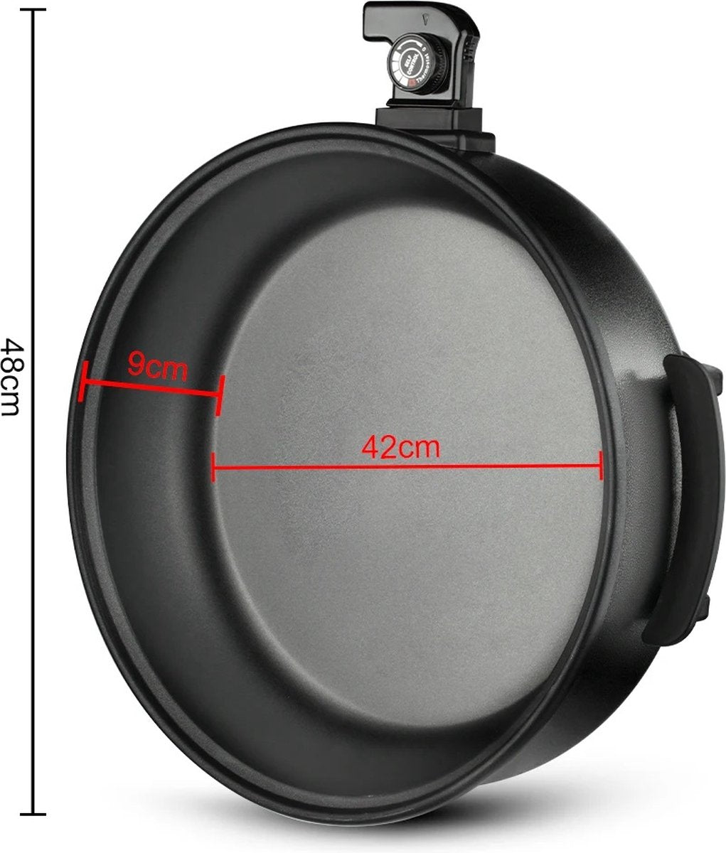 Cheffinger Elektrische Pizza Pan - 42cm - 1500W