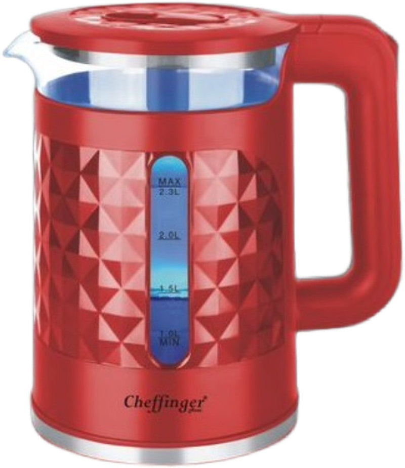 Clever Electric Kettle - 2.3L - Red - 1500W 