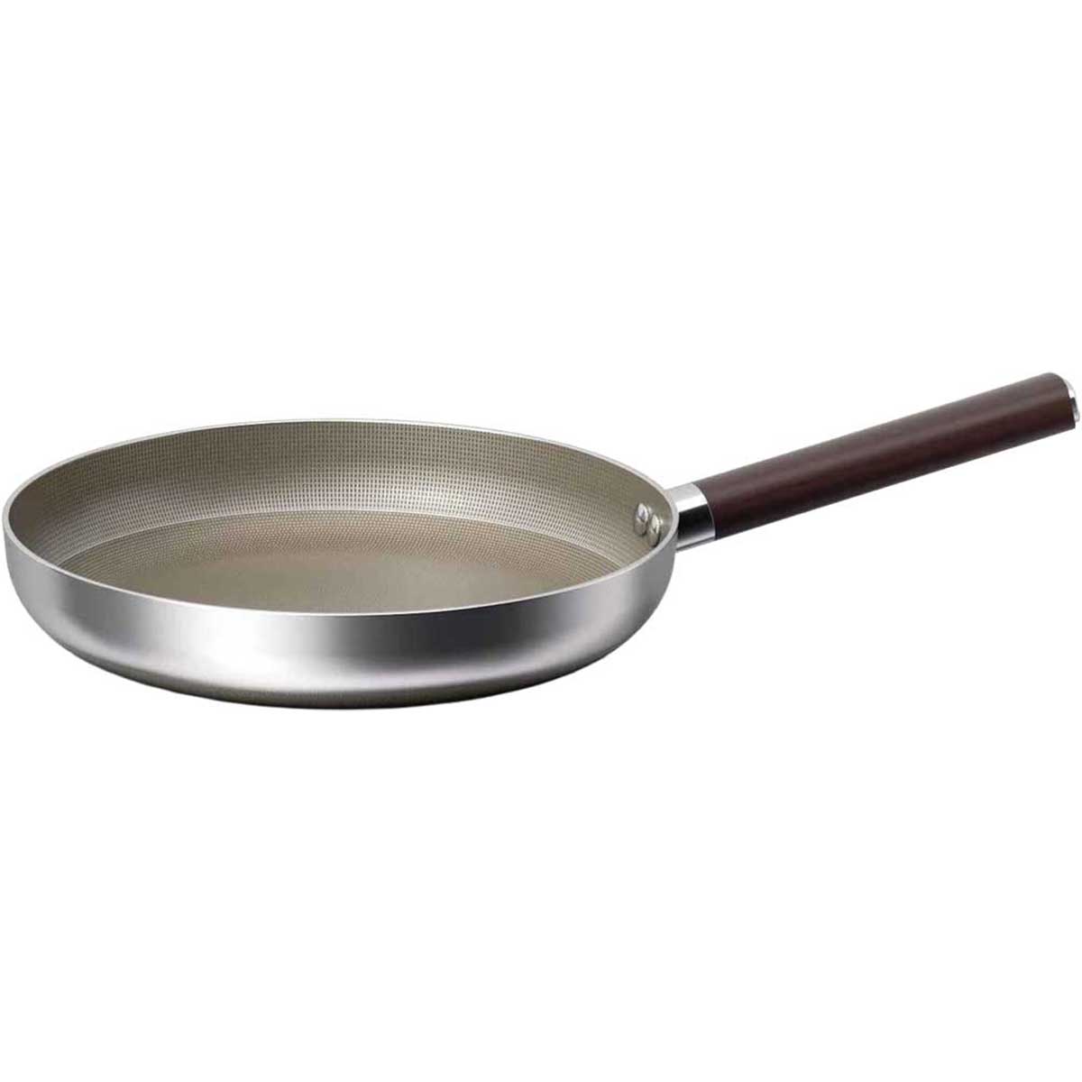 Cheffinger Koekenpan - 28cm - Honingraat Antikras - Super Reliëf - Stof-Touch Handgreep met Houtlook – productafbeelding