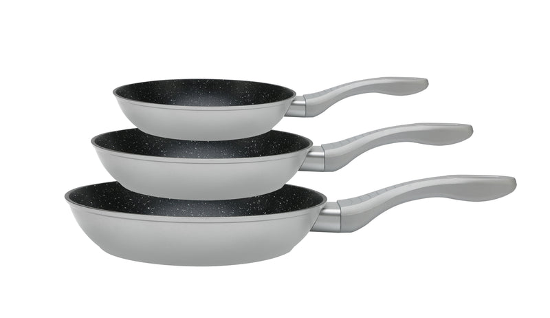 Clever Frying pan set - 3-piece - Ø 20/24/28 cm - Silver