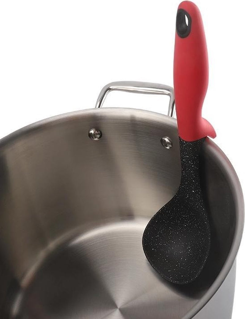 Clever Cookware – Küchengeschirr – 7-teiliges Küchengeschirr-Set mit Ständer – mehrfarbig