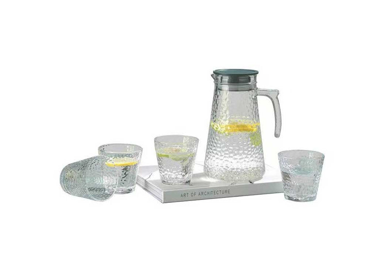 Cchefer Luxury Carafe with 4 Glasses - 5-piece 