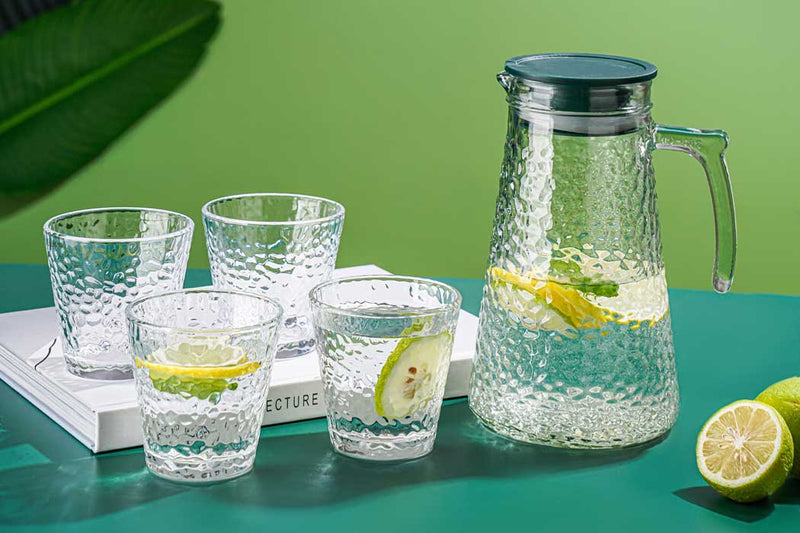 Cchefer Luxury Carafe with 4 Glasses - 5-piece 