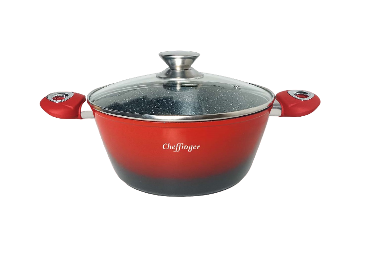 Clever Pan set - 6-piece - Frying pan - Frying pan - Cookware - Red