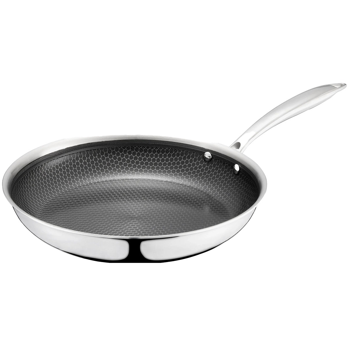 Cheffinger Premium Koekenpan - 24cm - RVS - Honingraat - Inductie