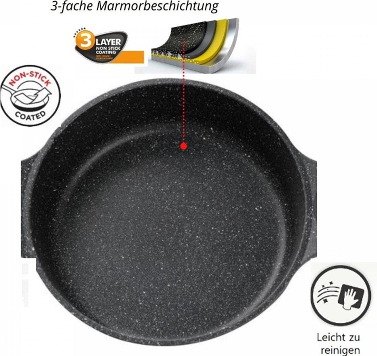 Cheffinger Tajine - 28cm - Zwart - Ovenbestendig - Inductie - TEKZEN