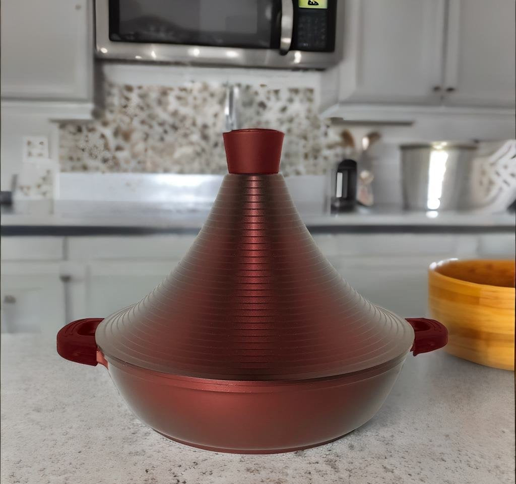 Cheffinger Tajine - 32cm - Burgundy - Ovenbestendig - Inductie