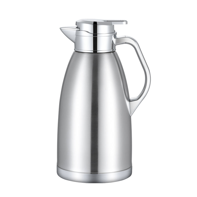Clever Thermos 2.3 Liter Silver - Stainless Steel Inox - Themos Bottle - Insulated Jug 