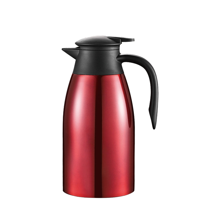 Clever Thermos 2 Liter Rot – Edelstahl Inox – Themos-Flasche