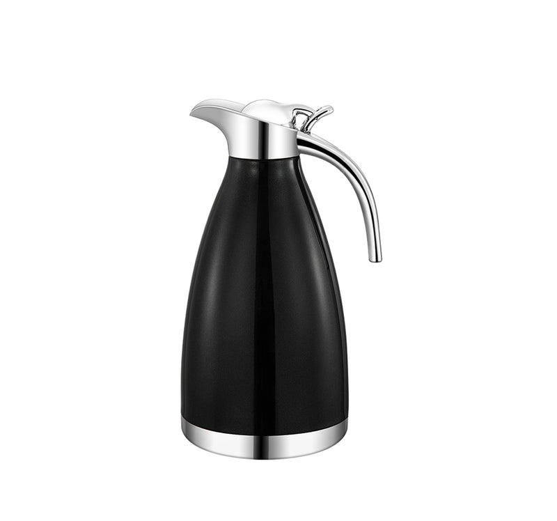 Clever Thermos 2 Liter Black - Stainless Steel Inox - Themos Bottle - Insulated Jug
