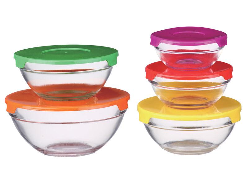 Cchefer Food Containers - 10-piece - Storage Set - Glass