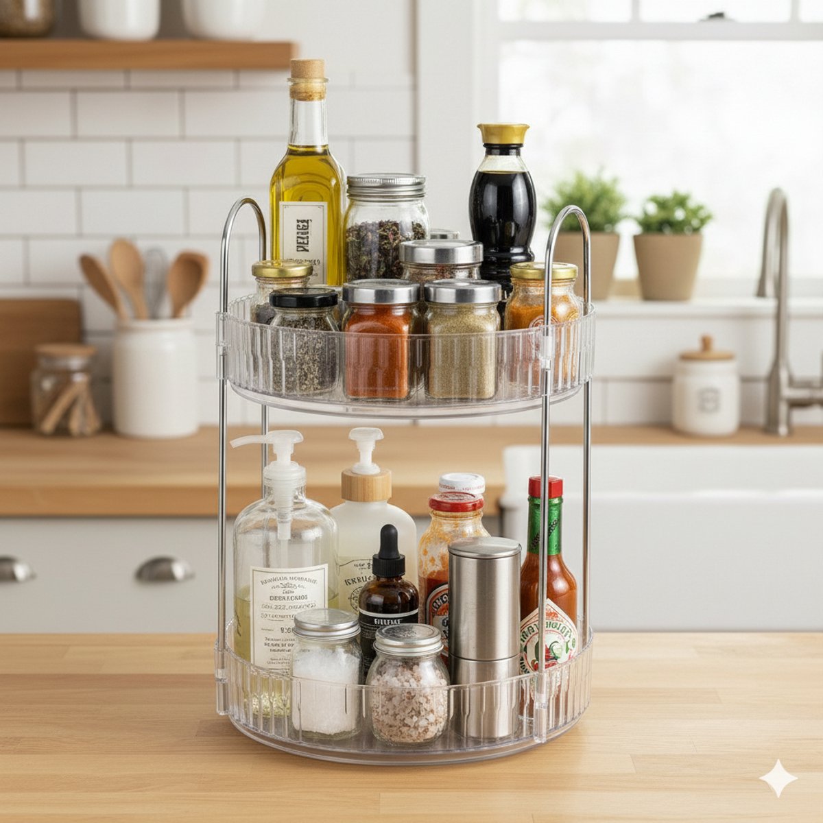 Cheffinger Draaibare Make-Up Organizer - 360° - Beautycase - Opbergdoos voor Cosmetica - Sierraden Opbergbox