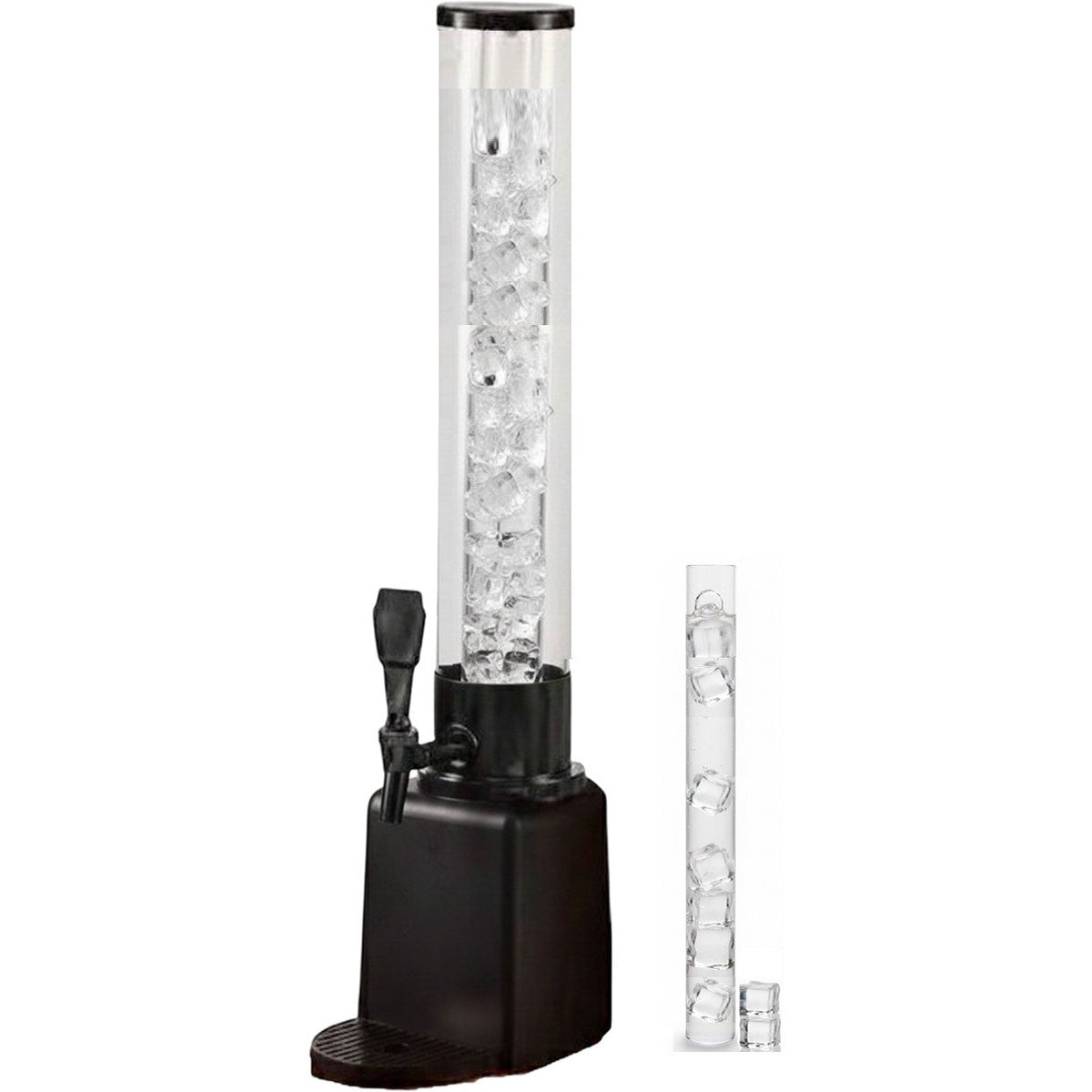 Cheffinger Drankdispenser met IJsblokjesreservoir en Tapkraan - 1,5L - Voor Frisdrank, Water, Sap en Cocktails - Perfect voor Feestjes en BBQ’s