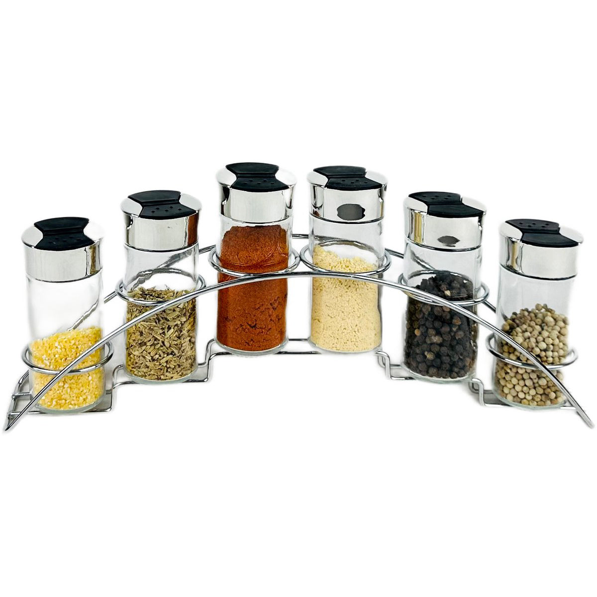 Cheffinger Kruidenrek met 6 Glazen Potjes