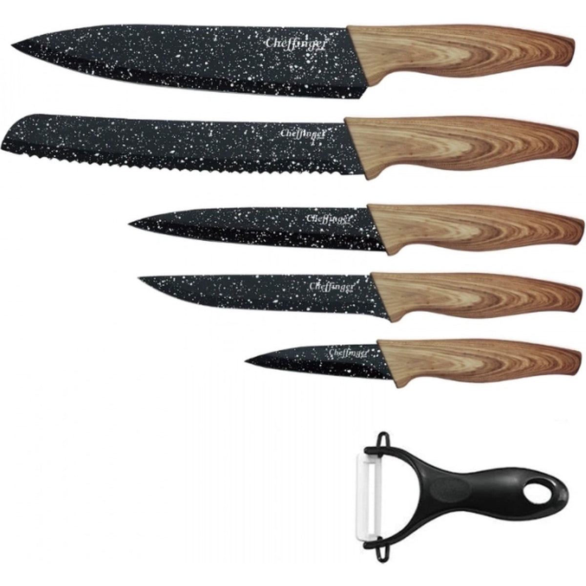 Cheffinger Messenset - 6-delig - Hout