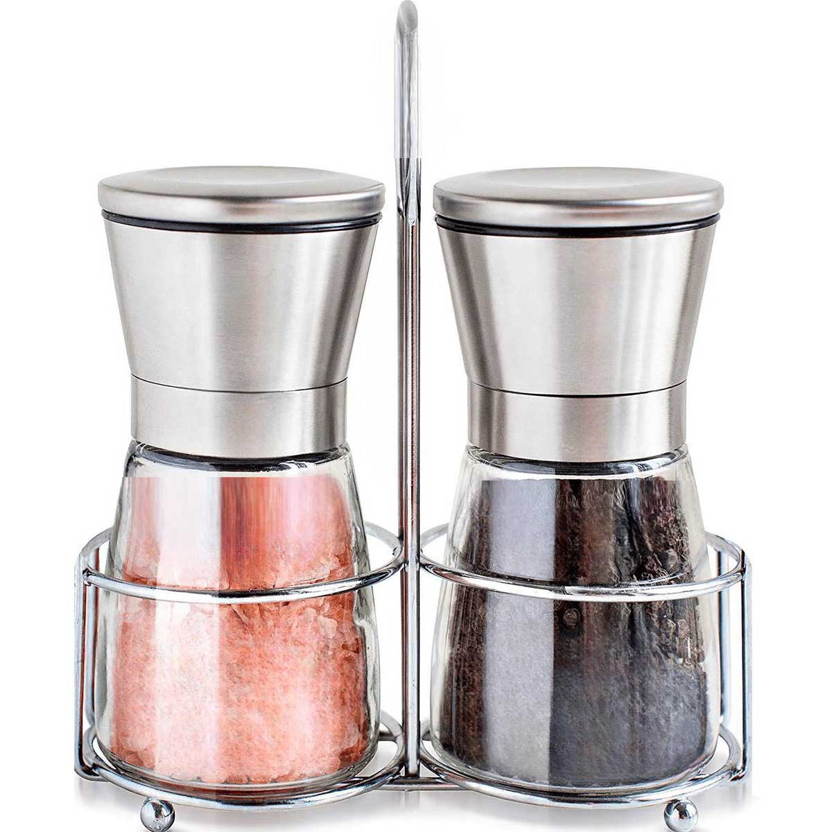 Cheffinger Pepermolen en Zoutmolen Set - Set van 2 - RVS - 170ml