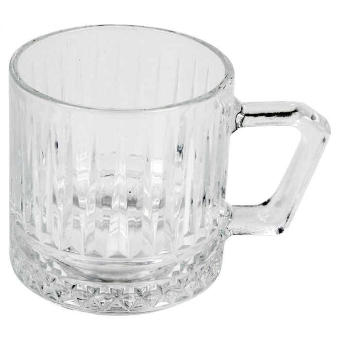 Cinar Theeglazen Set met Oor - 6 Stuks - 225ml - Theeglas - Theekopjes - Theeglazen met Handvat