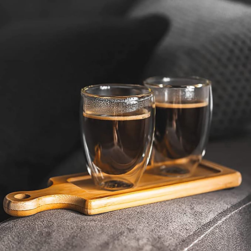 RoyalGoods Doppelwandige Gläser – 350 ml – 4er-Set – Kaffeegläser – Teegläser – Cappuccino-Gläser – Latte Macchiato-Gläser