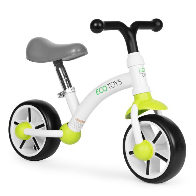 ECOTOYS Loopfiets - EVA Wielen - Verstelbaar Zadel - Groen - 3+