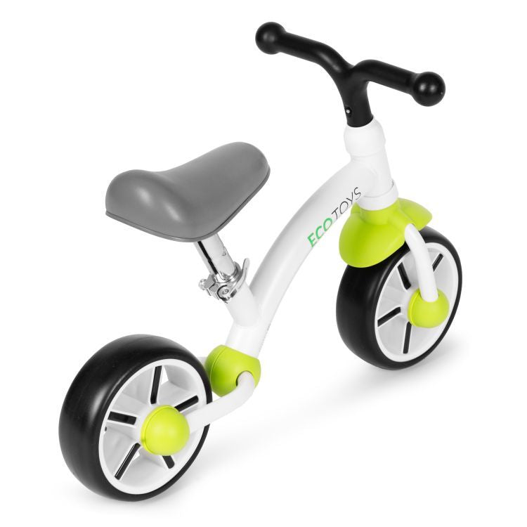 ECOTOYS Loopfiets - EVA Wielen - Verstelbaar Zadel - Groen - 3+